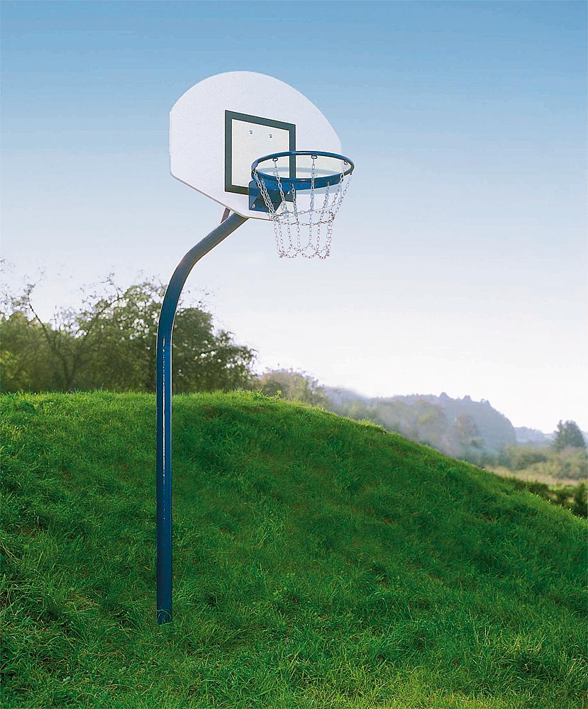 Basketballanlage Stahlrohr inkl. Bodenhülse