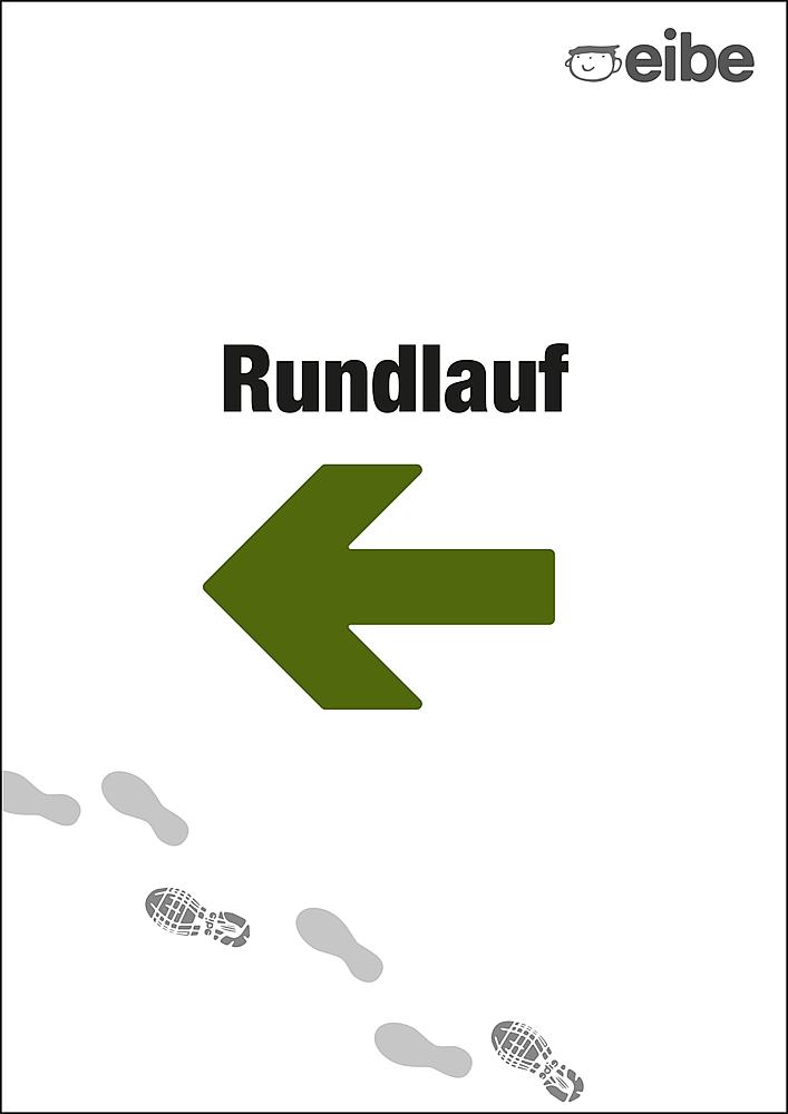 Trimm-dich-Pfad Schild Rundlauf links